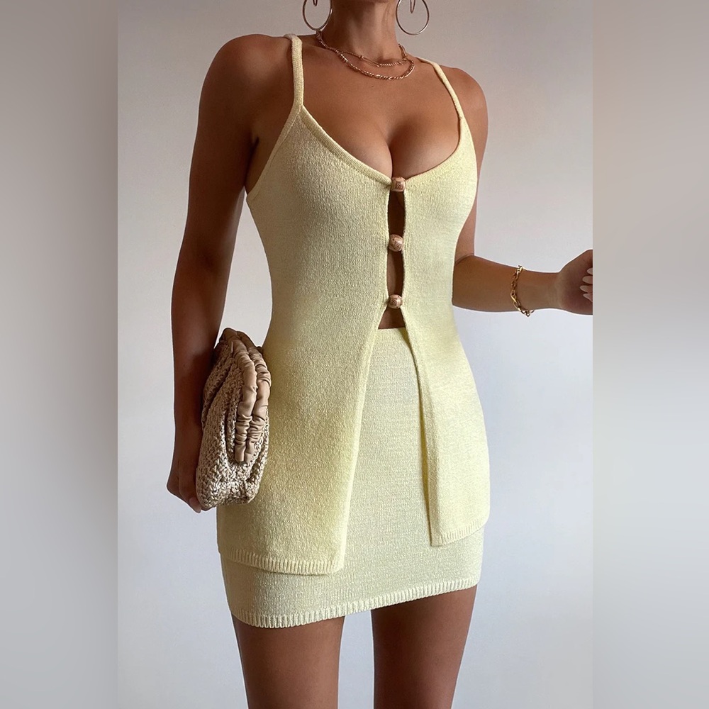 Runaway The Label Butter Two Piece Mini Skirt Set
